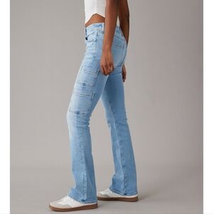 AE Stretch Low-Rise Kick Bootcut Jean